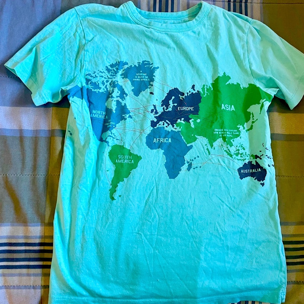 CrewCuts, Love of Continent Short Sleeve T-shirt Boys Size 10-11